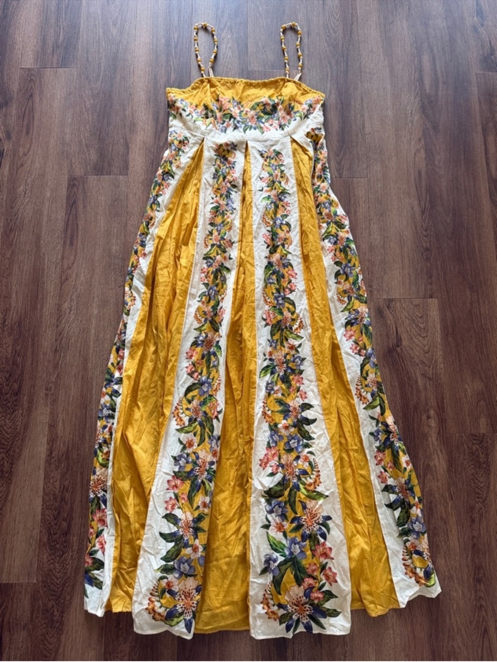 Farm Rio Sand Hilo A-Line Maxi Dress - Picture 3 of 7